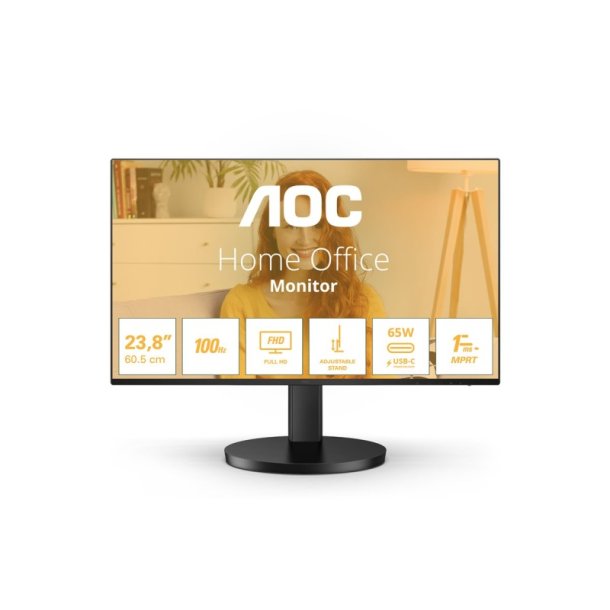 AOC B3 27B3CF2 LED skrm 27" - 1920 x 1080 Fuld HD Sort