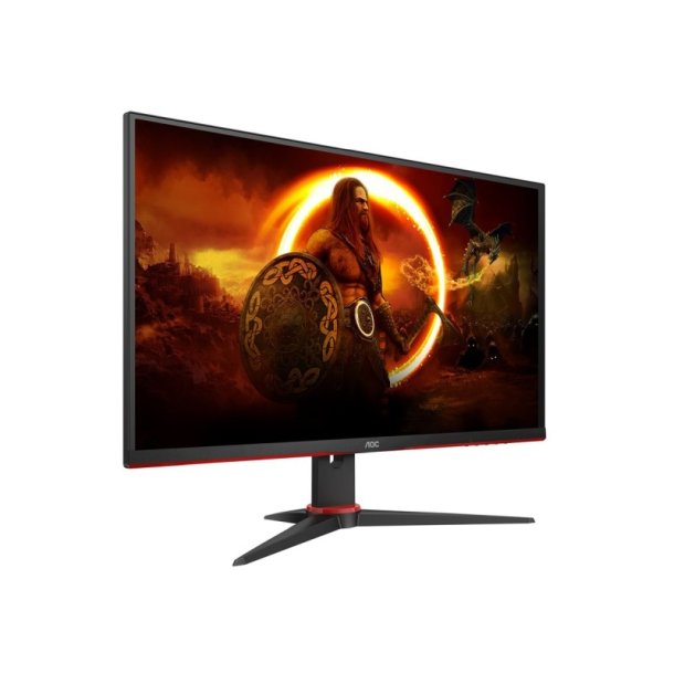 AOC G2 Q27G2E/BK skrm 27" - 2560 x 1440 Quad HD Sort, Rd