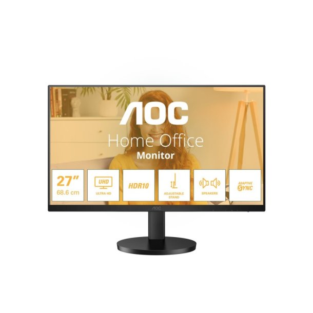AOC U27B3AF skrm 27" - 3840 x 2160 4K Ultra HD LED Sort