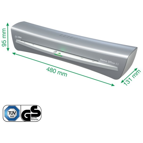 Leitz A3 Lamineringsmaskine - iLAM - Home Office - gr - A3 varme laminator