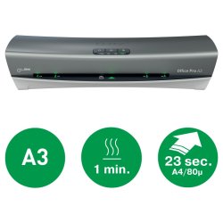 Leitz A3 Lamineringsmaskine - iLAM - Office Pro - slv - A3 varme laminator