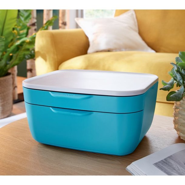 Leitz Skuffekabinet Click &amp; Store Cosy A5 - 2 skuffer - rolig bl