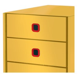 Leitz Skuffekabinet Click &amp; Store Cosy A4 - 3 skuffer - varm gul
