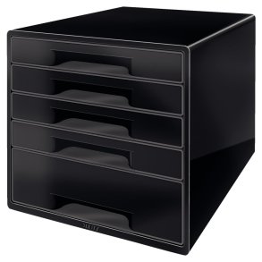 Leitz Skuffekabinet A4 Desk Cube 5 skuffer - WOW sort