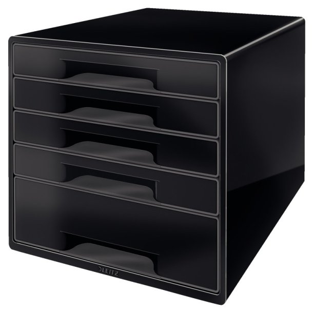 Leitz Skuffekabinet A4 Desk Cube 5 skuffer - WOW sort
