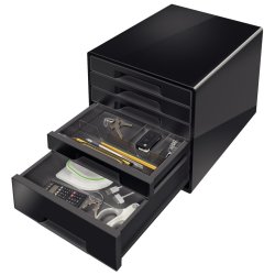 Leitz Skuffekabinet A4 Desk Cube 5 skuffer - WOW sort