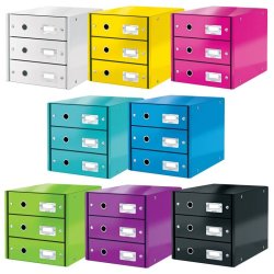 Leitz Skuffekabinet A4 - 3 skuffer - Click&Store WOW Grn