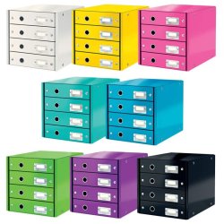 Leitz Skuffekabinet A4 - 4 skuffer - Click&Store WOW Lilla