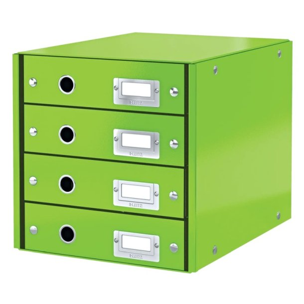 Leitz Skuffekabinet A4 - 4 skuffer - Click&Store WOW grn
