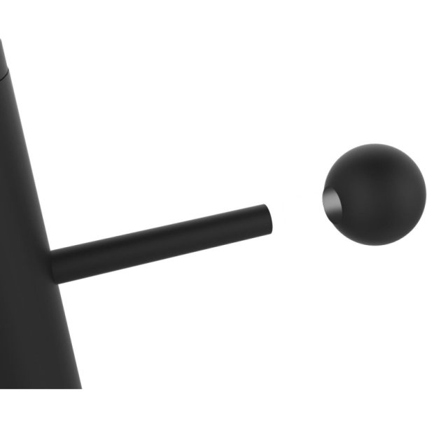 Unilux Access Stumtjener sort - stl - 6 kroge - paraplyholder