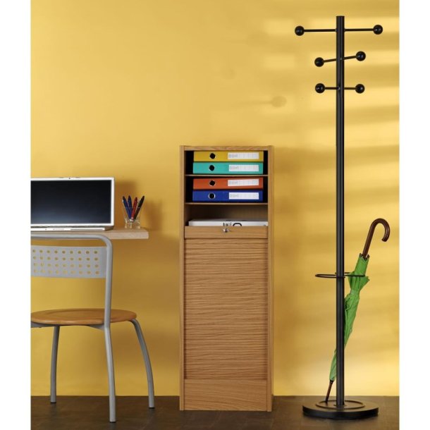 Unilux Access Stumtjener sort - stl - 6 kroge - paraplyholder