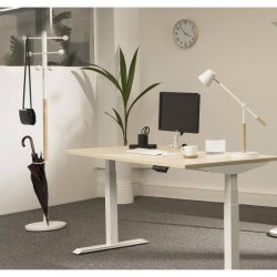 Unilux Access Stumtjener hvid - stl - 6 kroge - paraplyholder