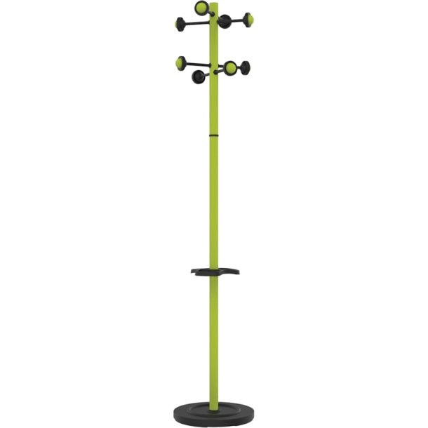 Unilux Accueil Stumtjener Grn<br>Stl - 8 kroge og paraplyholder