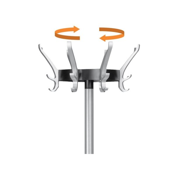 Unilux Cypres Stumtjener Slv - Alu - 8 kroge - paraplyholder