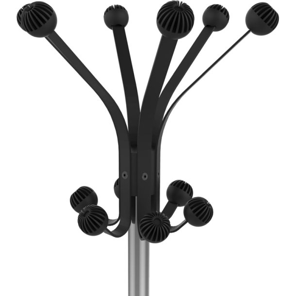 Unilux Hakea Stumtjener Sort - Stl- 12 kroge - paraplyholder