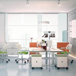 Unilux Spirit garderobestativ - Stumtjener i Gr Stl - Inkl. 6 mahogni bjler