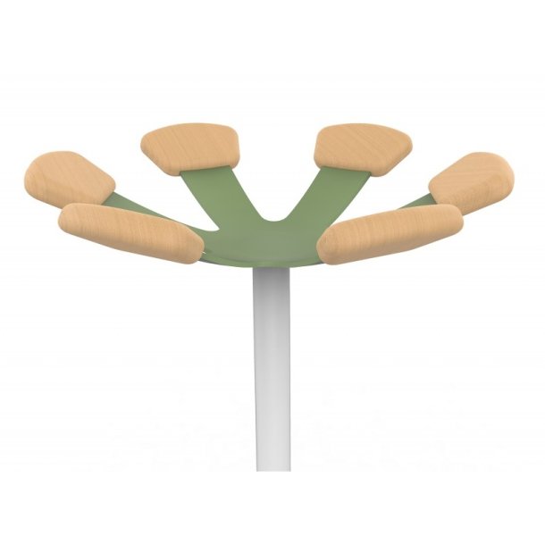 Unilux Aurora Stumtjener Grn - stl - 6 kroge - paraplyholder
