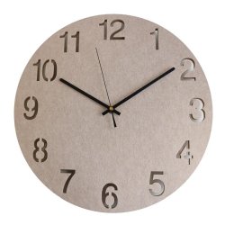 Unilux Hello Clock 40cm vgur - Genanvendt Analog vgur i Beige