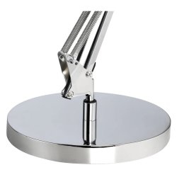 Unilux arkitektlampe Success - Slv kontorlampe - Drejelig dobbeltleddet arm
