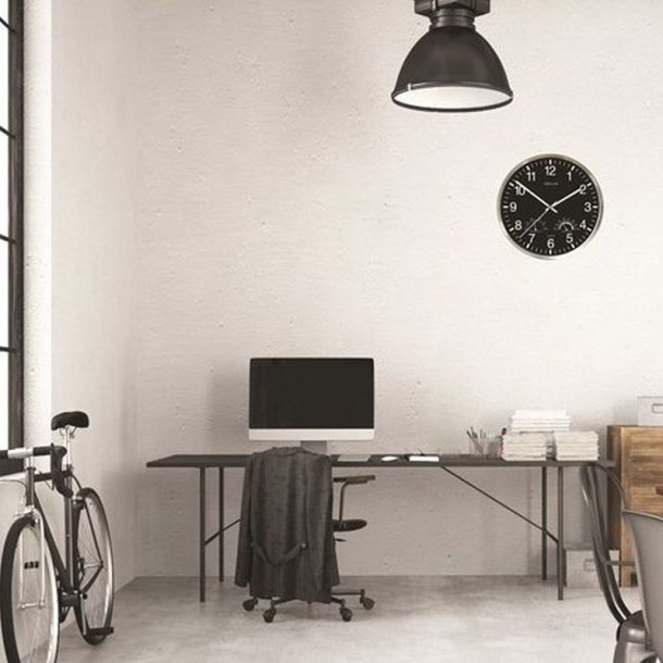 Unilux Wetty Clock 30cm vgur - Analog vgur i sort