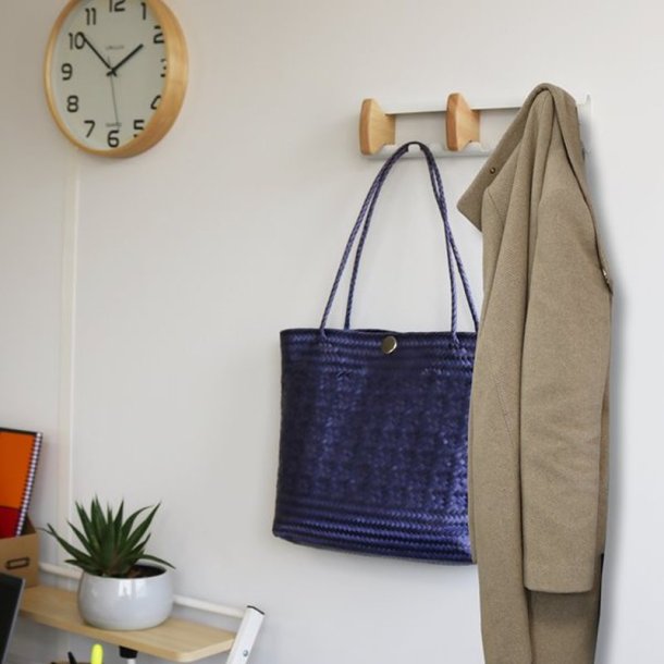 Unilux Aurora knager�kke - hvid st�l med 3 + 4 kroge - B�reevne op til 15 kg