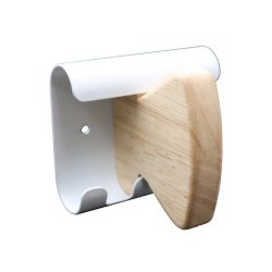 Unilux Aurora knager�kke - hvid st�l med 1 + 2 kroge - B�reevne op til 5 kg