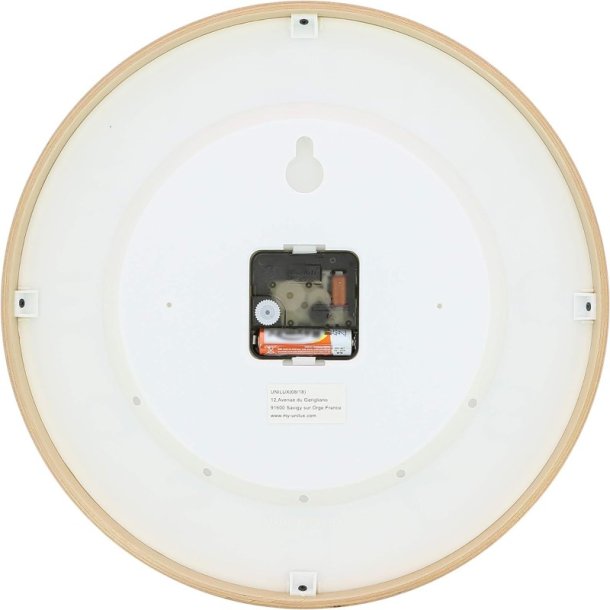 Unilux Baltic Silent Clock 31,5cm - Analog vgur i grn - trramme