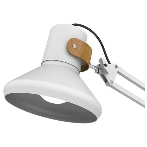 Unilux arkitektlampe Baya - Hvid LED kontorlampe - dobbelte leddelte drejearm