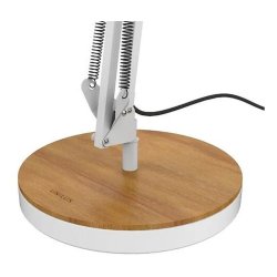 Unilux arkitektlampe Baya - Hvid LED kontorlampe - dobbelte leddelte drejearm