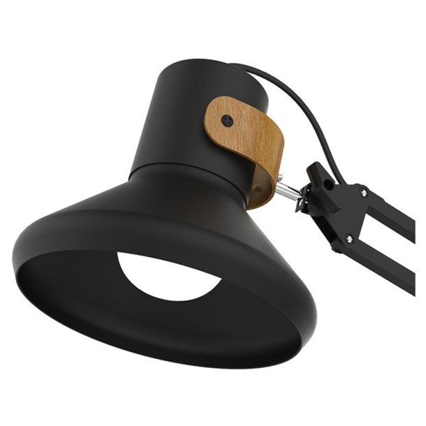 Unilux arkitektlampe Baya - Sort LED kontorlampe - dobbelte leddelte drejearm