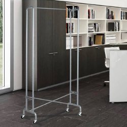 Unilux Foldy garderobestativ - Tjstativ i Gr Stl - Sammenklappeligt