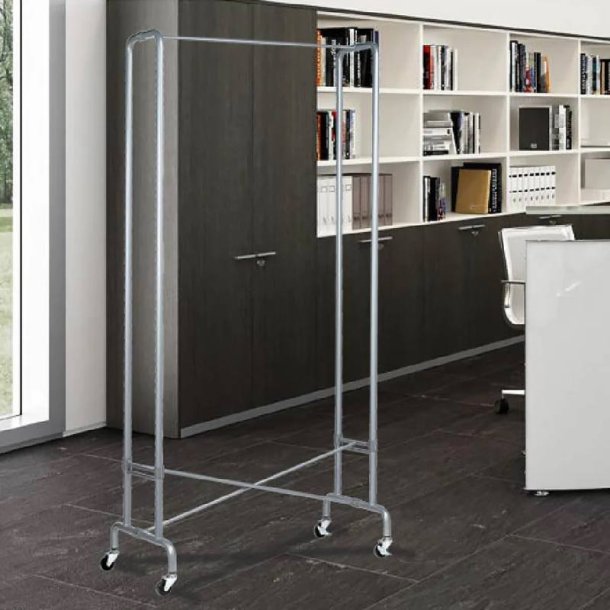 Unilux Foldy garderobestativ - Tjstativ i Gr Stl - Sammenklappeligt