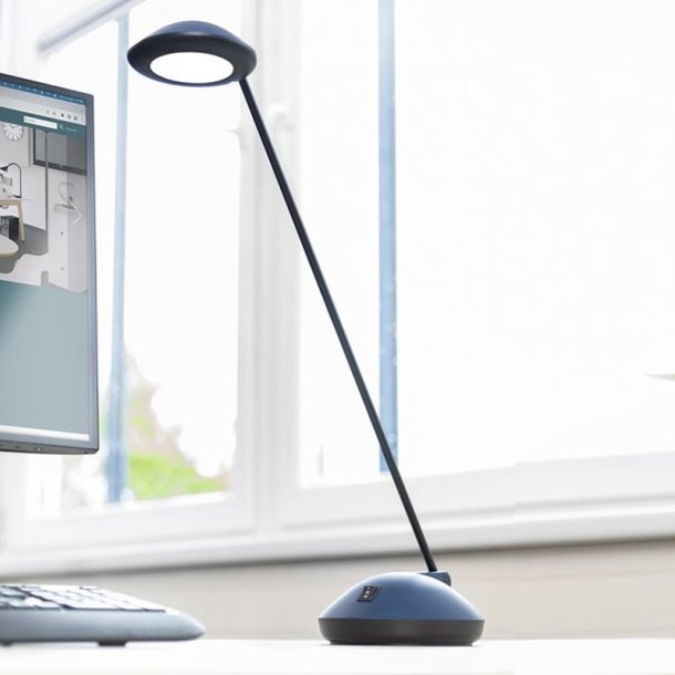 Unilux Skrivebordslampe Joker - Bl LED kontorlampe
