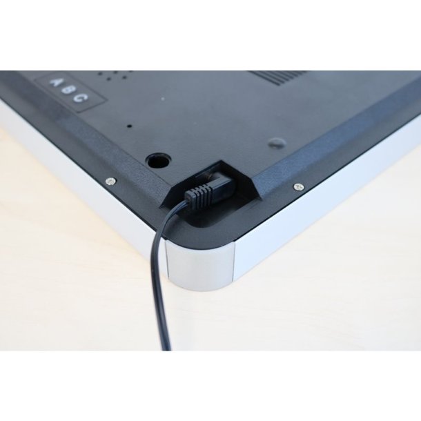 Unilux Flo LED Clock 28cm - Digitalt vgur/Bordur i sort