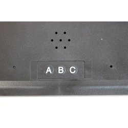 Unilux Flo LED Clock 28cm - Digitalt vgur/Bordur i sort