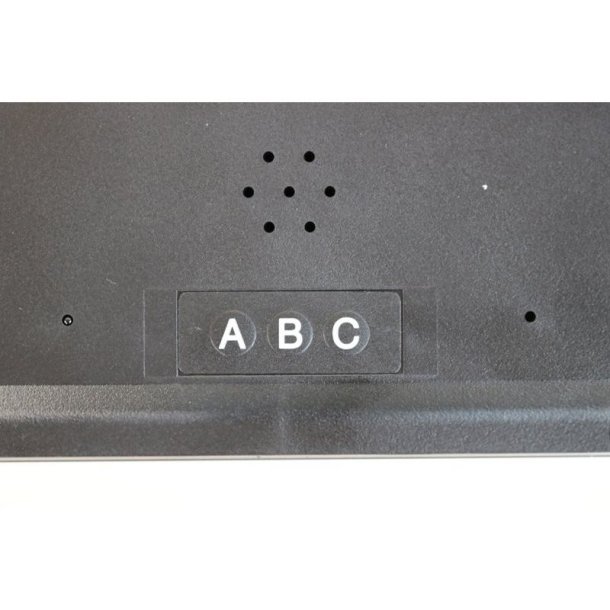 Unilux Flo LED Clock 28cm - Digitalt vgur/Bordur i sort