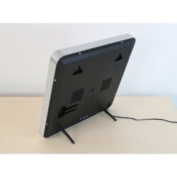 Unilux Flo LED Clock 28cm - Digitalt vgur/Bordur i sort