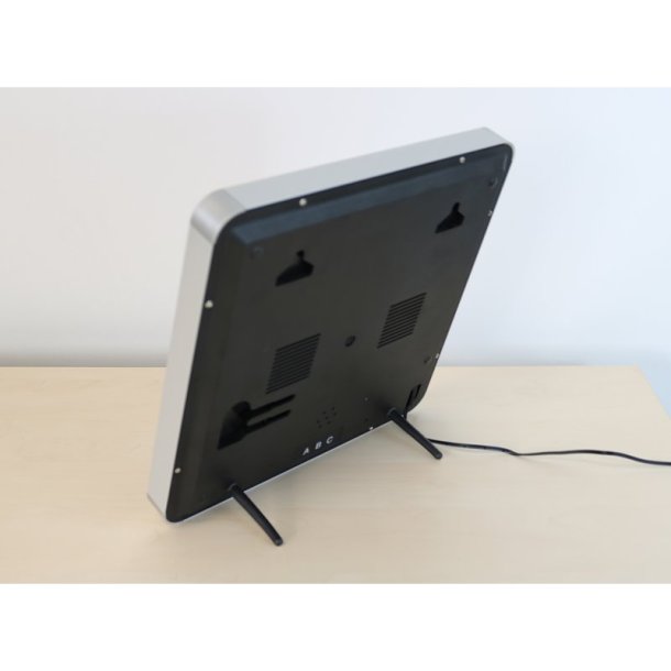 Unilux Flo LED Clock 28cm - Digitalt vgur/Bordur i sort