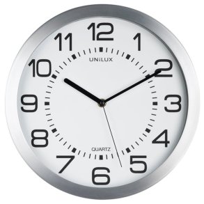 Unilux Moon Clock 30,5cm vgur - Analog vgur i Slv