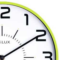 Unilux Pop Silent Clock 30,5cm - Analog vgur med grn ramme