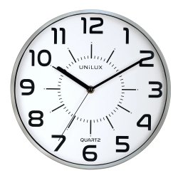 Unilux Pop Silent Clock 30,5cm - Analog vgur med slv ramme