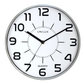Unilux Pop Silent Clock 30,5cm - Analog vgur med slv ramme
