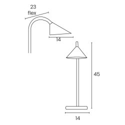Unilux Skrivebordslampe Sol - Sort LED kontorlampe