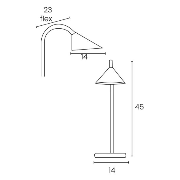 Unilux Skrivebordslampe Sol - Sort LED kontorlampe