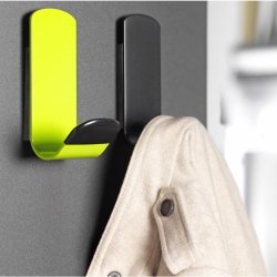 Unilux Magnetisk Knage - sort stl med 1 krog - Breevne op til 12 kg