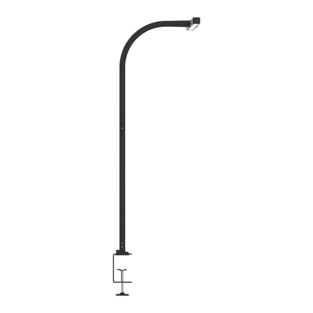 Unilux Skrivebordslampe Strata - Sort dmpbar LED kontorlampe