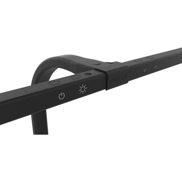 Unilux Skrivebordslampe Strata - Sort dmpbar LED kontorlampe