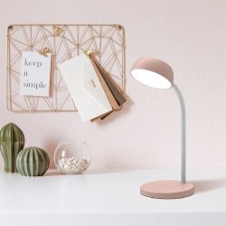 Unilux Skrivebordslampe Tamy - Lys Pink LED kontorlampe