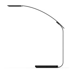 Unilux bordlampe Timelight - Sort LED kontorlampe - Bluetooth, USB og QI charging