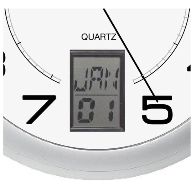Unilux Instinct Clock 31cm vgur - Analog vgur i slv